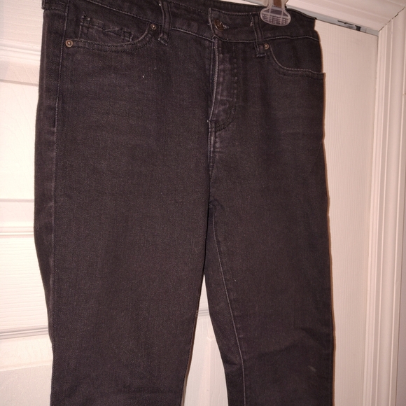 Women's New Kylie And Kendall Black Jeans Hi Waist Distressed Perfectly Stretch - Picture 8 of 10